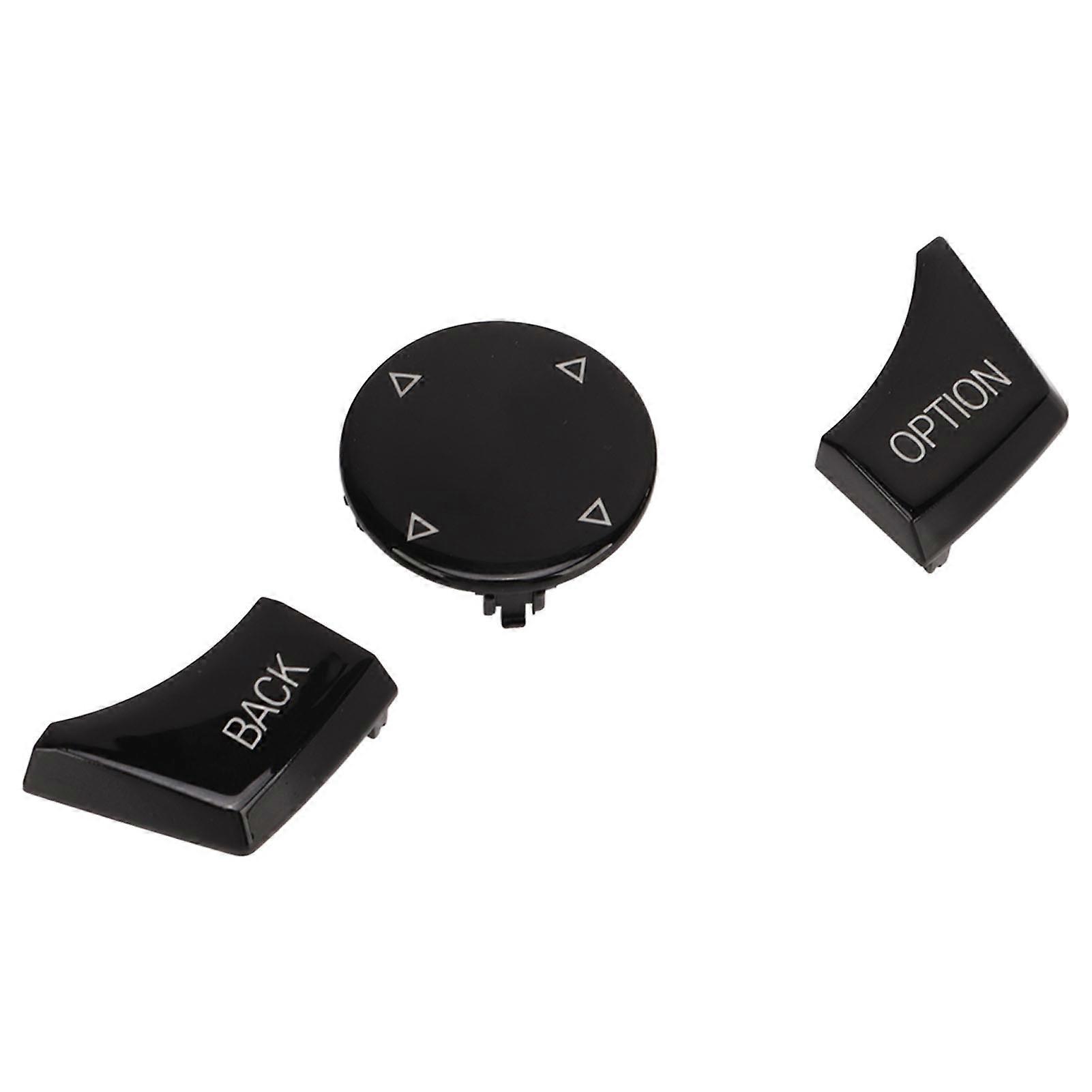 Multimedia Control Button Piano Black Good Light Transmittance Fadeless for 3 Series F30 LCI Small Knob Type