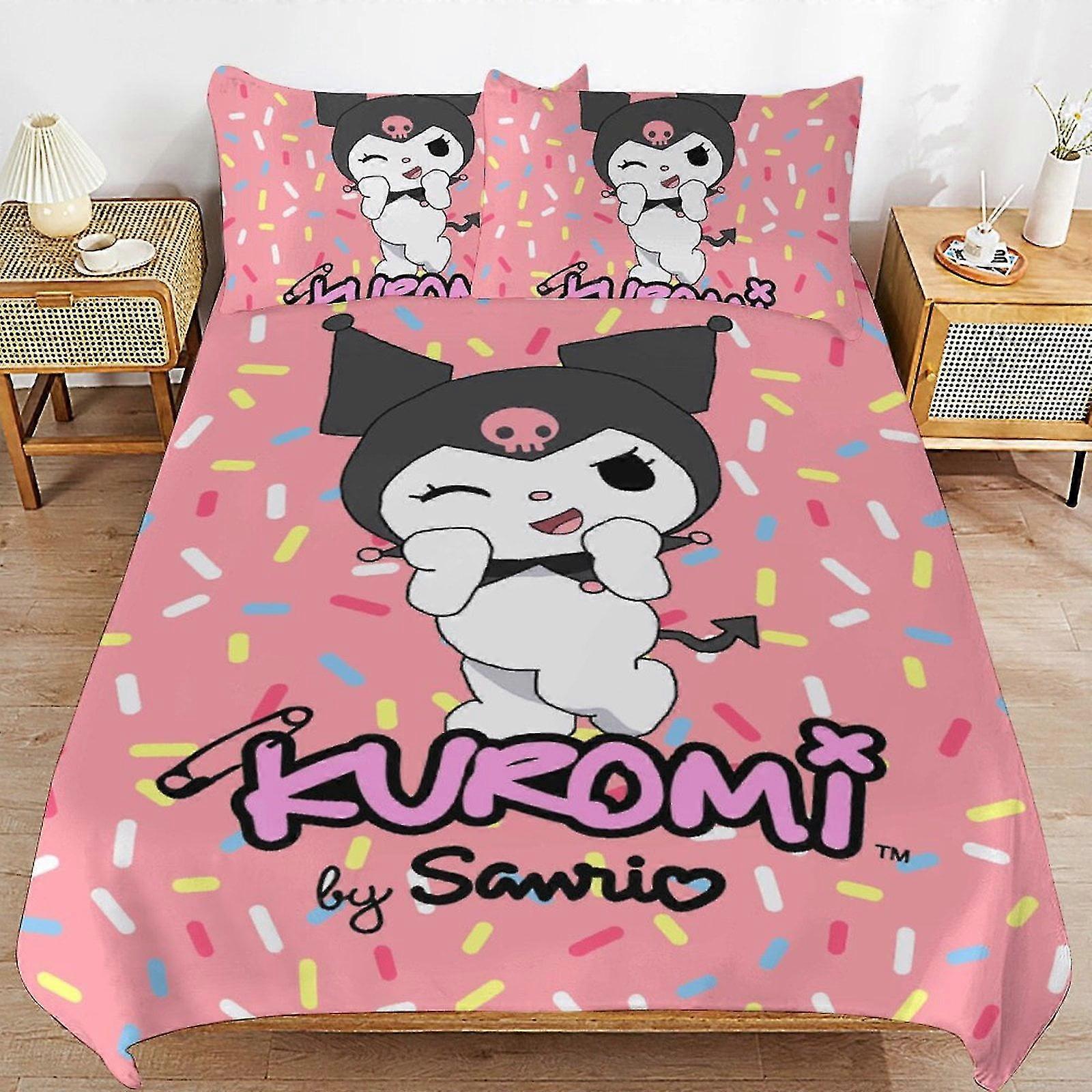 Lightweight 3 Piece Comforter Set with 3D Printed Design, Includes Duvet Cover and Pillow Shams for Kids