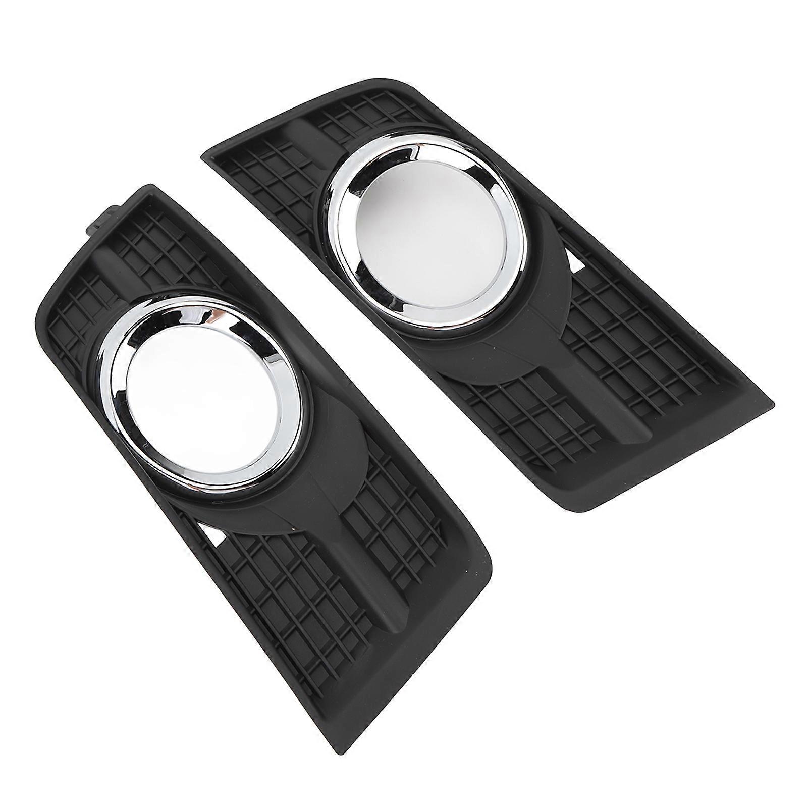 2pcs Front Fog Light Lamp Cover 25778388 Bezel Chrome Trim Left Right Replacement for SRX 2010‑2016 
