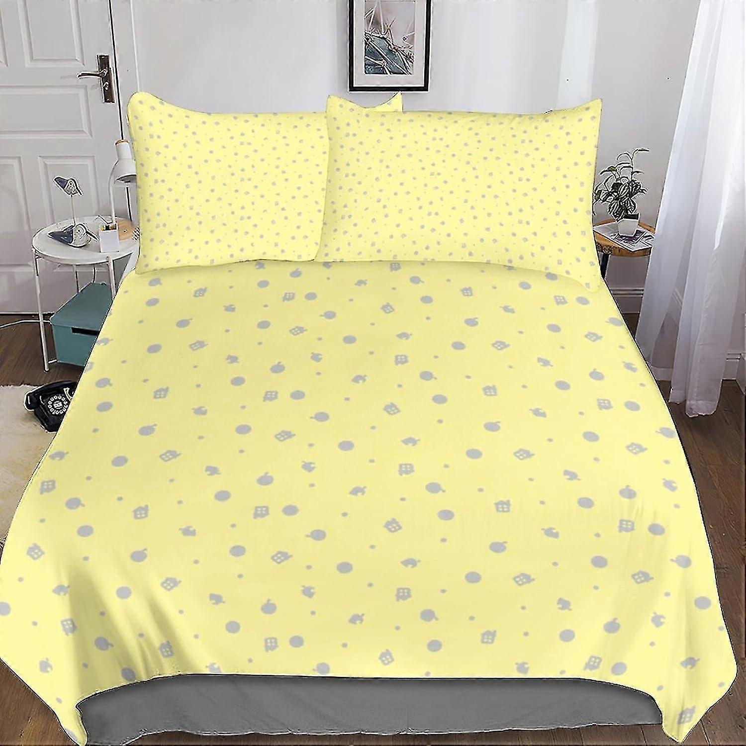 Conjuntos de capa de edredom com estampas exóticas - 3D, capa de edredom tartan, conjunto de capa de edredom para crianças Conjunto de 3 peças com fecho de zíper