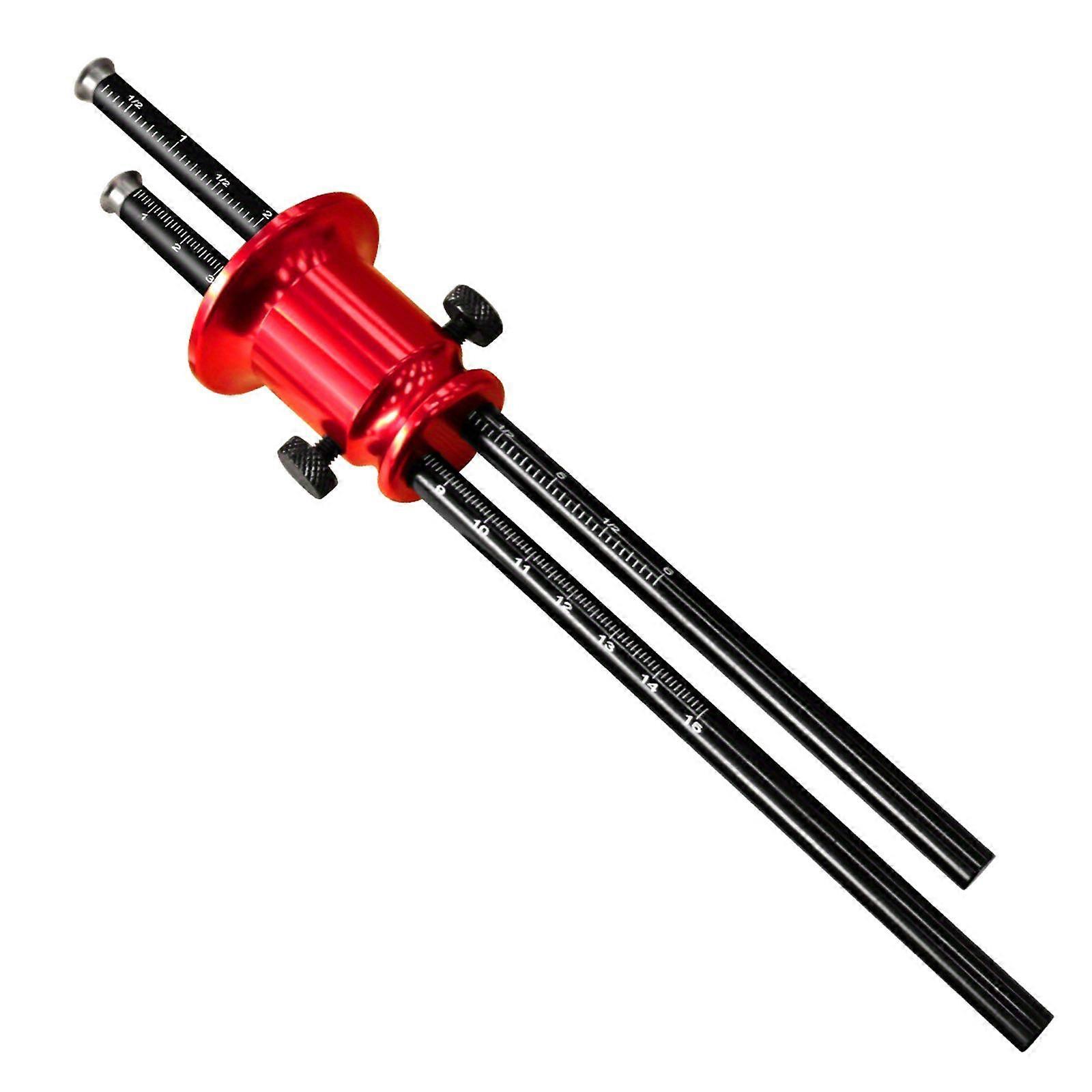Wheel Marking Gauge Metric and inch Scales Double Shaft Adjustable Scribing Tool
