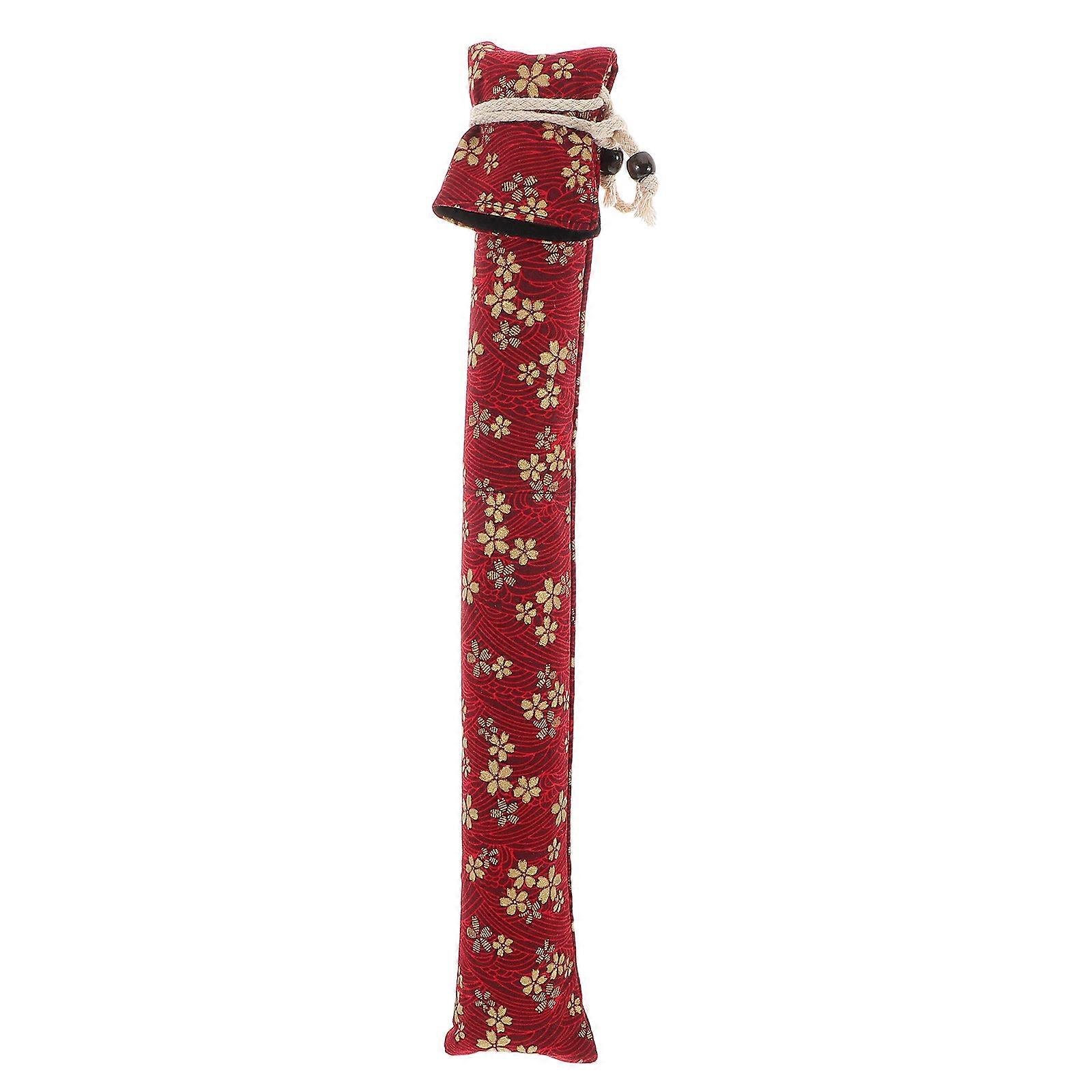 Lightweight Portable Drumstick Bag Organizer with Double Storage Pouch and Artistic Floral Design for Easy Access to Drumsticks and Mallets for
