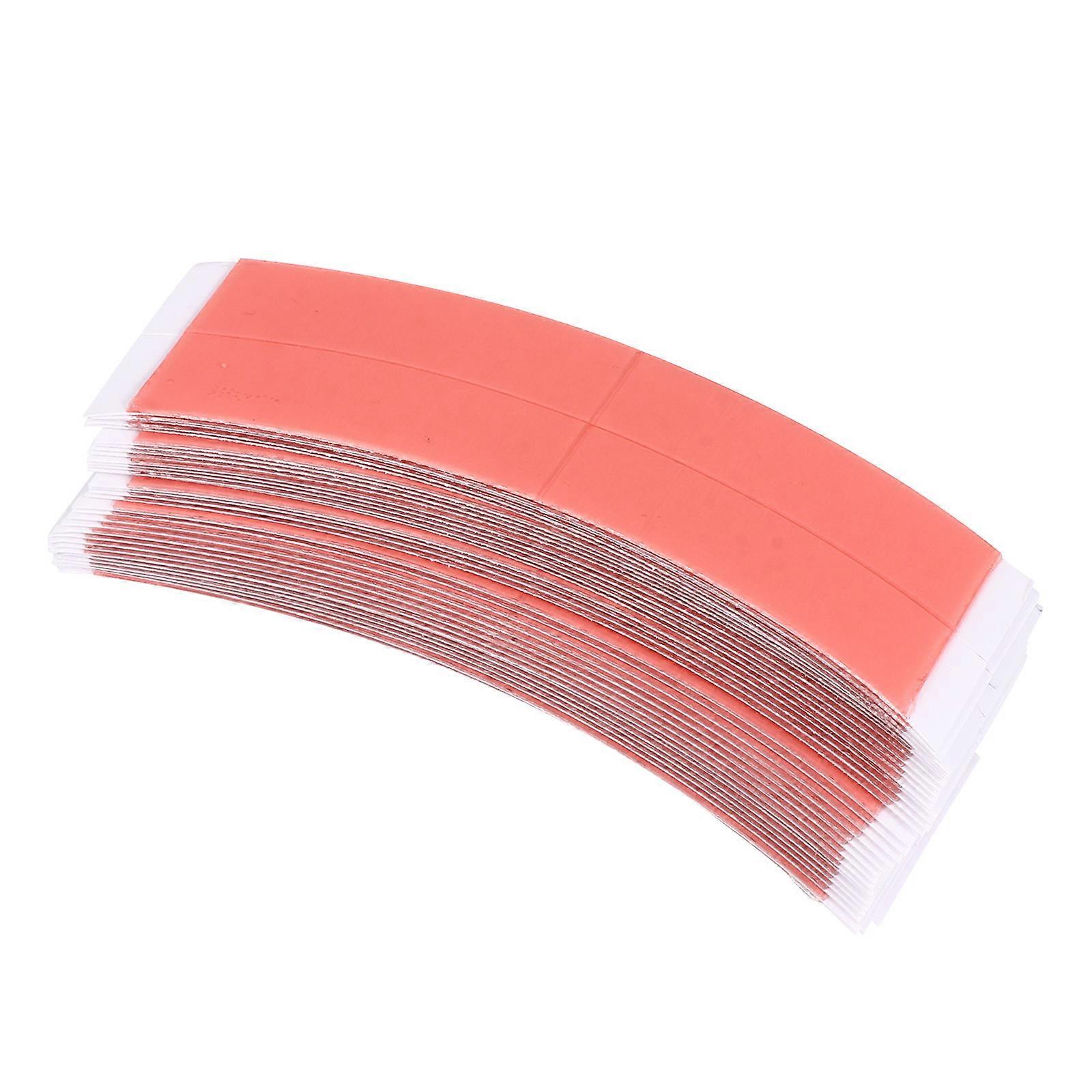 Hair Tape For Extensions Double-Sided Invisible Red Glue Plastic 8.5x2cm 36Pcs