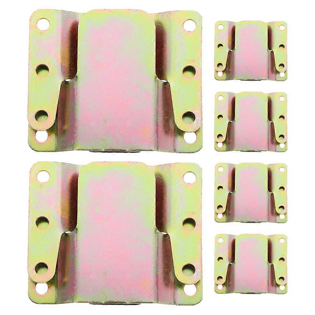 Modular Couch Connector Furniture Accessories Hexagonal Shape Golden Color 7.80X6.40X0.20CM 6 Sets