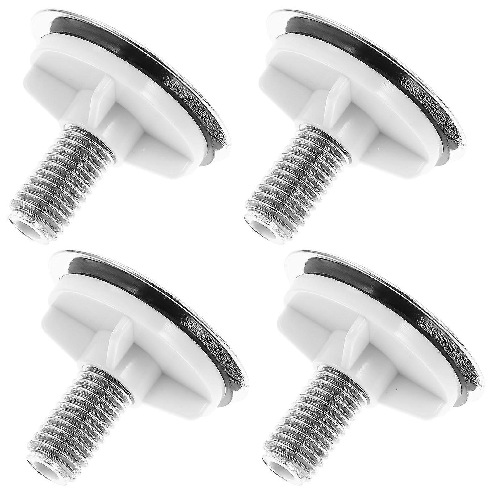 Countertop Hole Cover For Bathroom Sink And Kitchen Sink 4Pcs White Abs Material Round