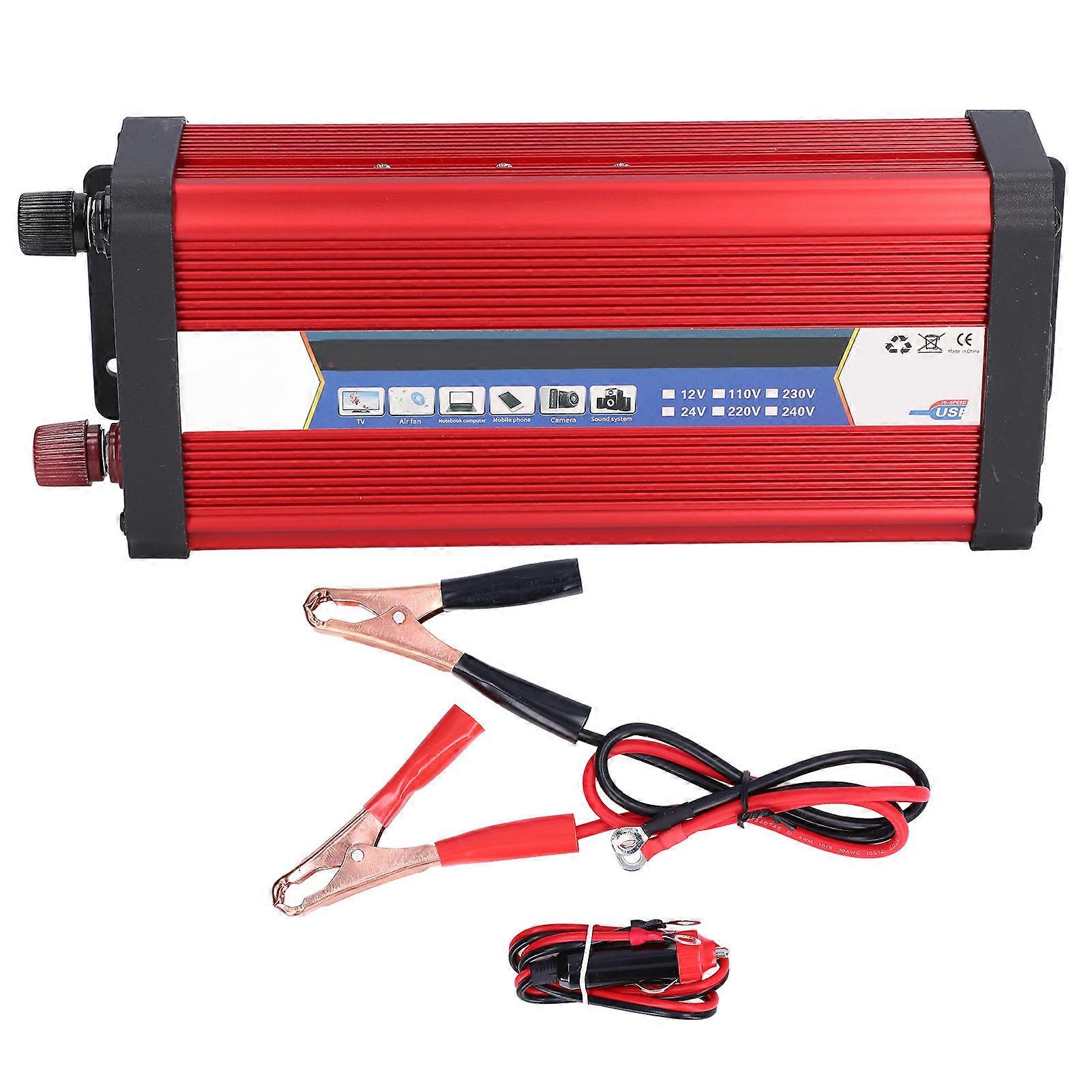 Car Power Inverter 2000W Modified Sine Wave DC to AC Converter Solar Transformer