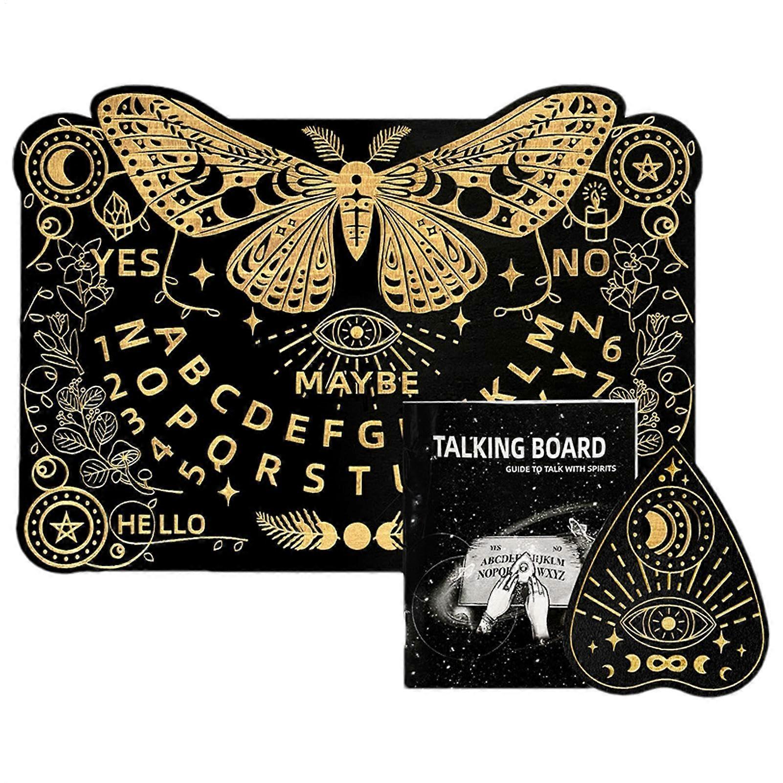 Spiritual Wooden Board  Communication and Divination Board, Board Game with Pendulum