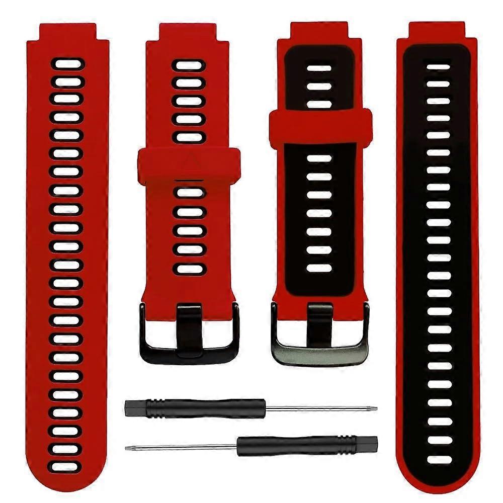 Garmin Forerunner 735XT Silicone Watch Band Replacement Strap Compatible With Forerunner 220 230 235 620 630 REBK