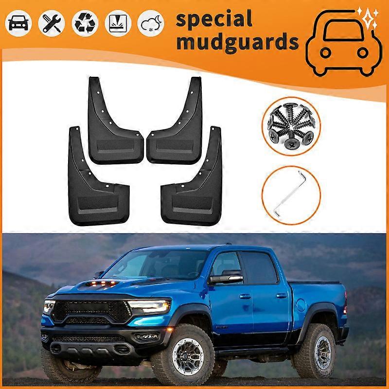 Be suitable For 22 Dodge Ram Challenger models Mudguards Fender Mudflaps Front Rear Flares Splash Guards Cover Car Accessorie