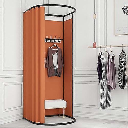 Mobile changing room for clothing stores, portable changing booth with privacy