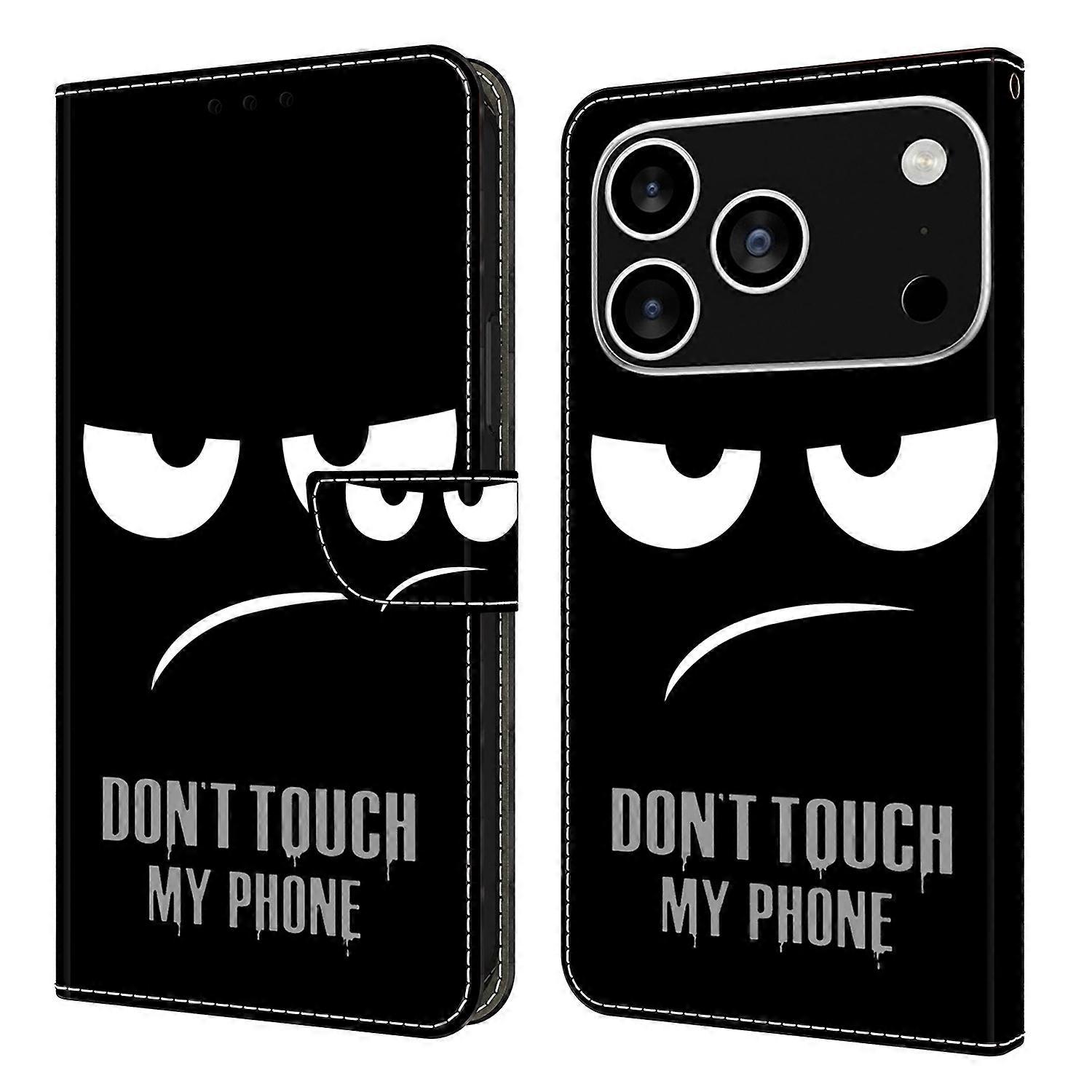 For iPhone 17 Pro Case Magnetic Clasp 3D Pattern Leather Wallet Phone Cover