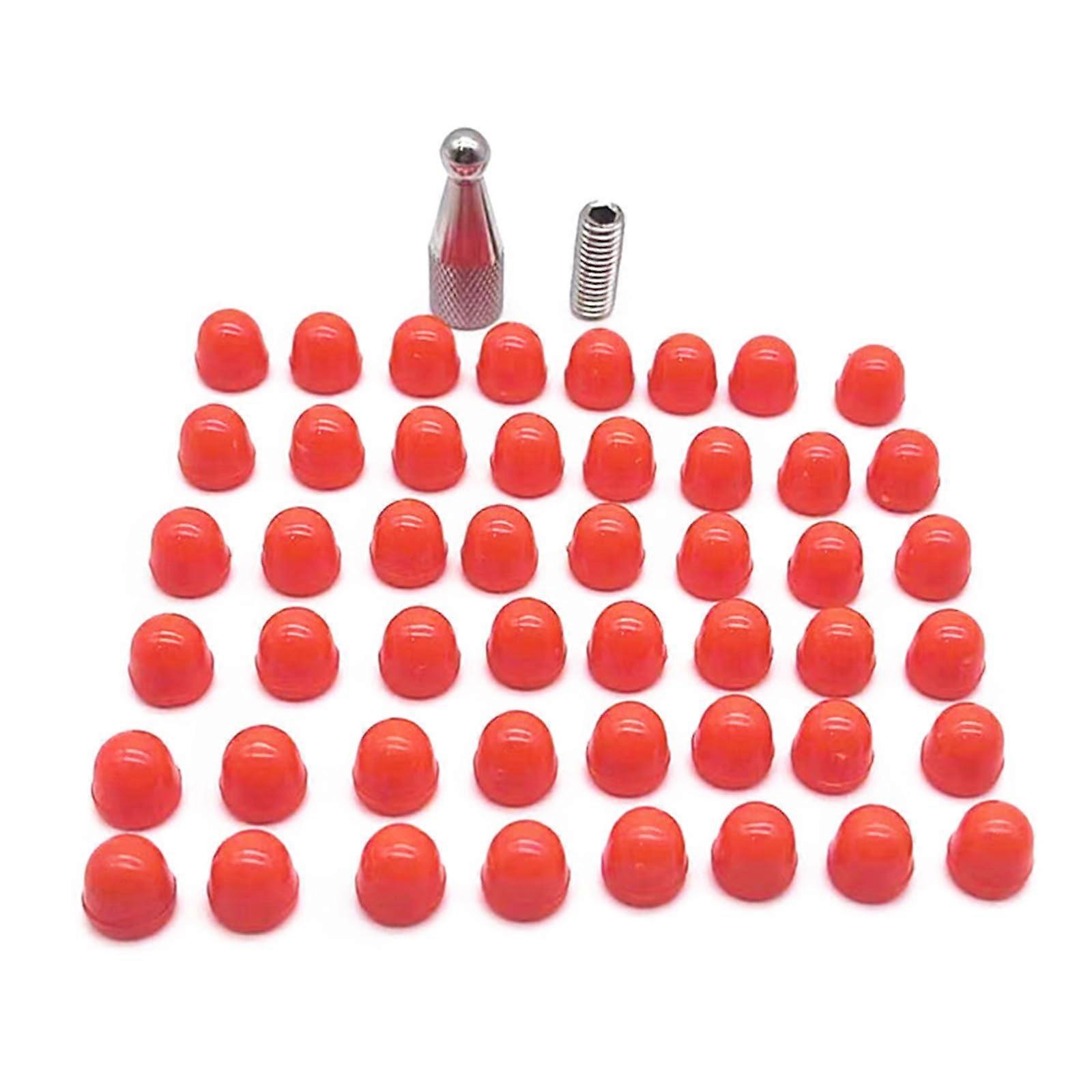 48 pieces rubber tips for paintless dent , hammer and tips for hooks and auto dent  rod removal tips.