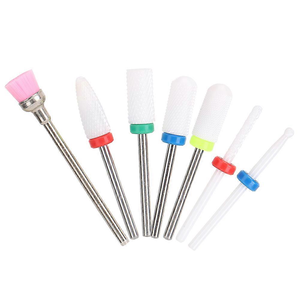 7pcs Electric Nail Drill Bits Set Manicure Polishing Machine Accessory