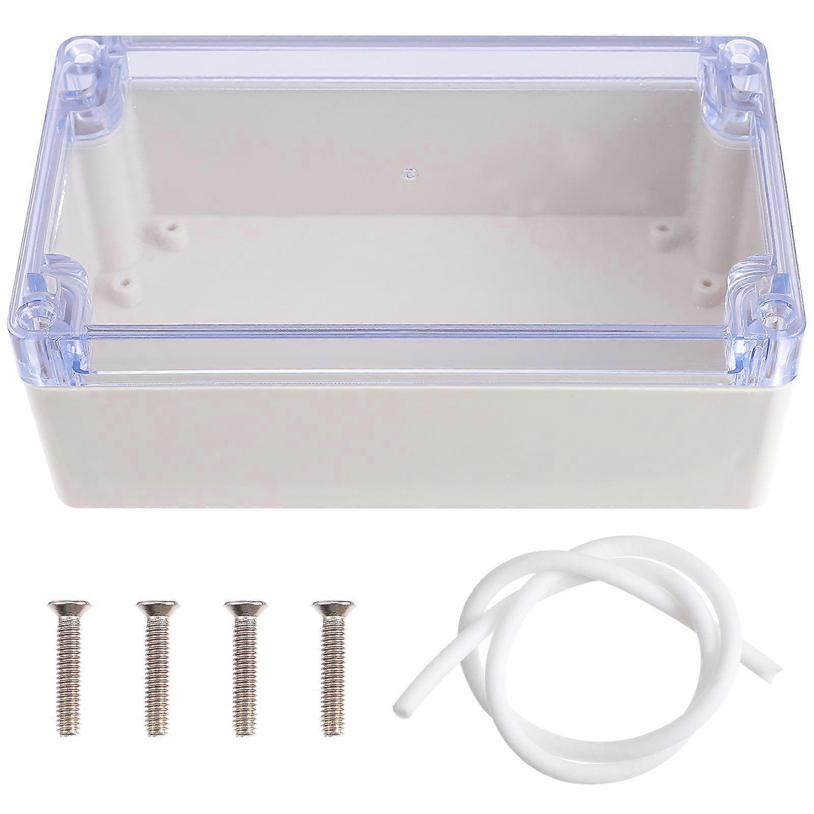 Electrical ABS Electrical Box Outdoor Use Rectangular Insulation Resistance 6.2×3.5×2.4in 1Set