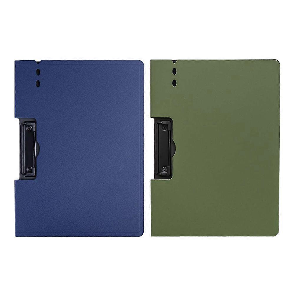 2pcs Multi Functional Writing Clipboards with File Folders – Lightweight Clip Mechanism for Office, School, and Business Use