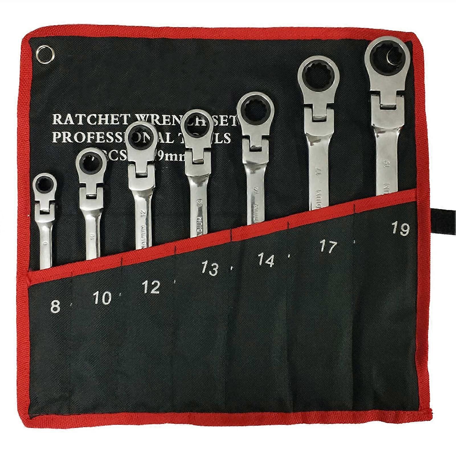 Ratchet Wrench, Wrench Set, Multitool Ratchet Wrench, Hand Tools, Wrench Set, Universal Car Key Car Tools (7 Piece Set) 7 Pcs Set