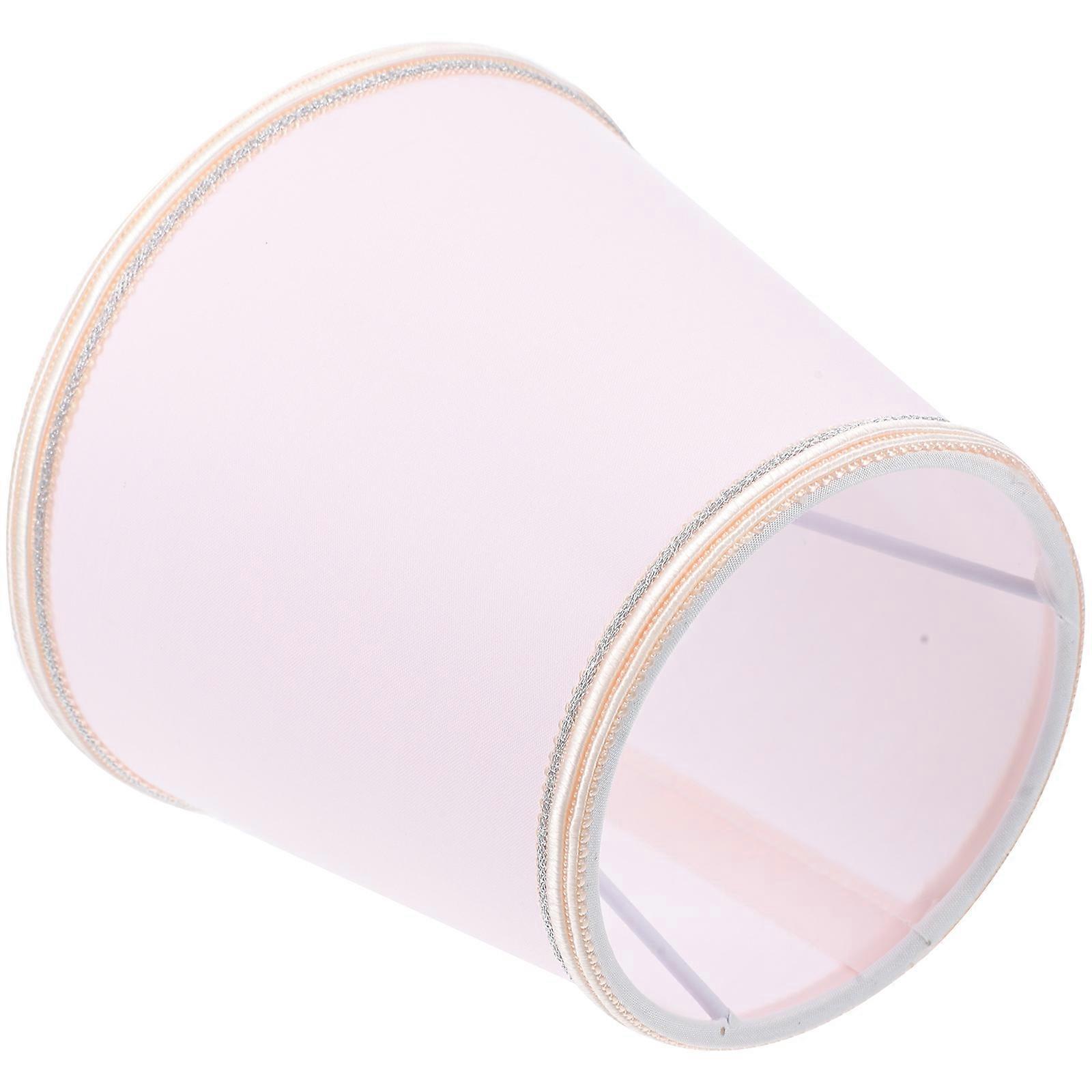 Retro Style Pink Cloth Lampshade for Desk Lamp Wall Light Decor with Soft Light Transmission Small Size