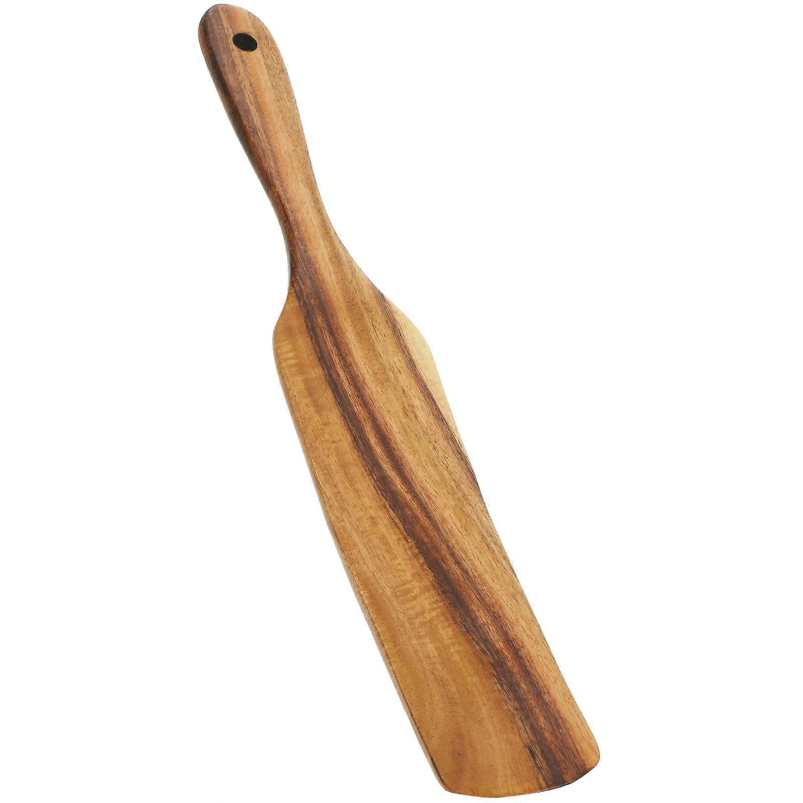 Nonstick Wooden Spatula Long Handle Kitchen Cooking Tool 1Pcs