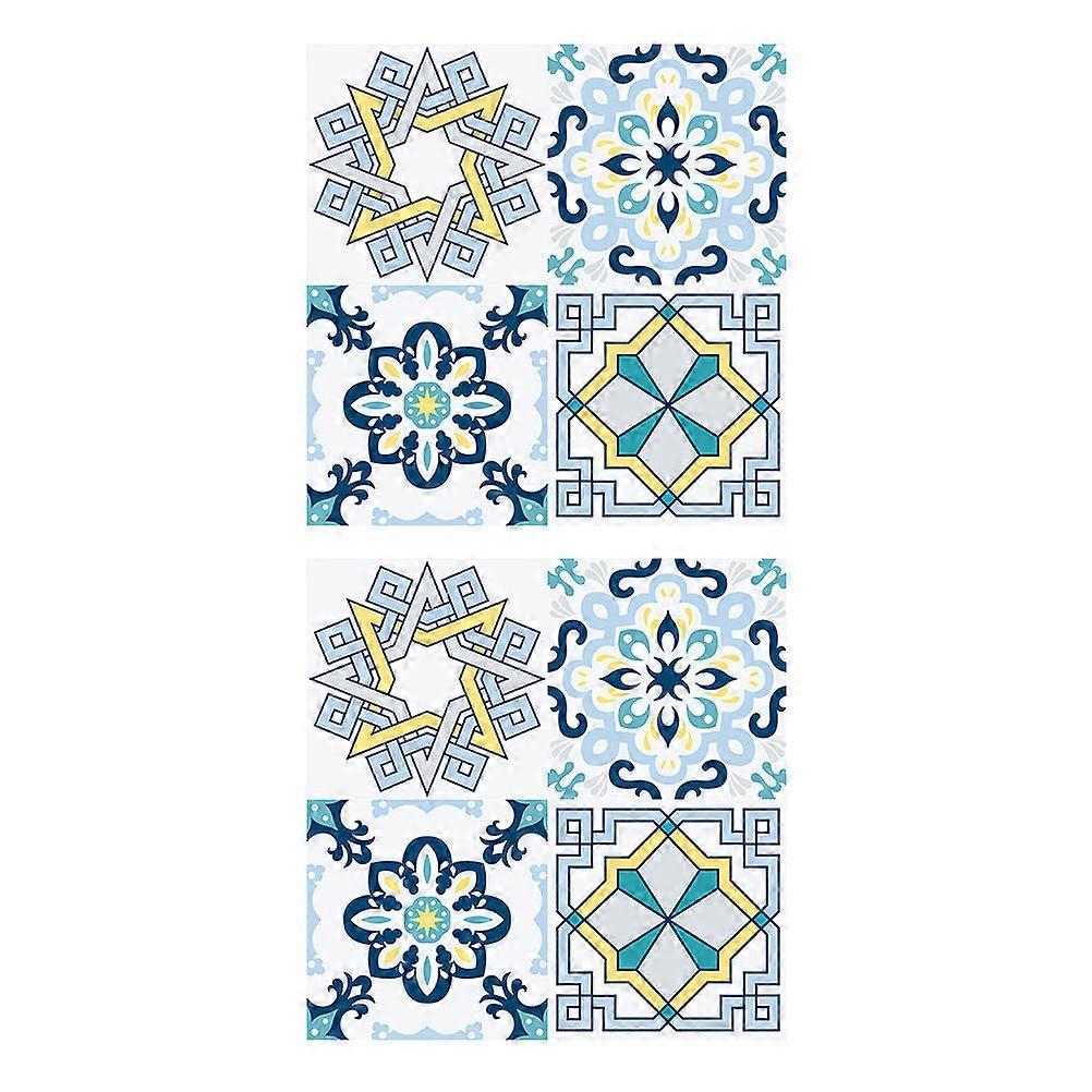 Waterproof Wall Stickers Assorted Color 30x30cm Easy to Clean Home Decor TV Wall 2Pack