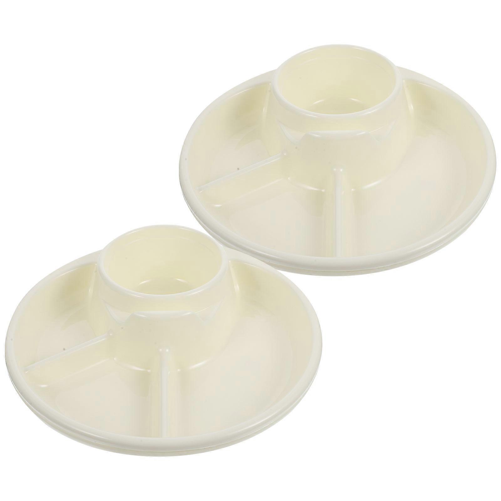 Ration Dinner Plate Square Shape Bariatric Diet Suitable for Health-conscious Individuals Home Tableware 21x21cm 2Pack