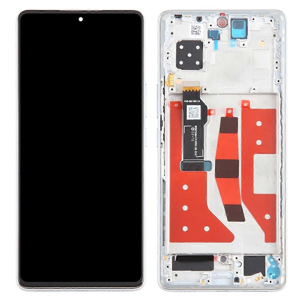 Για οθόνη Honor 80 GT 5G AGT-AN00 OEM Grade S AMOLED Screen and Digitizer Assembly + Frame (χωρίς λογότυπο) - Ασημί