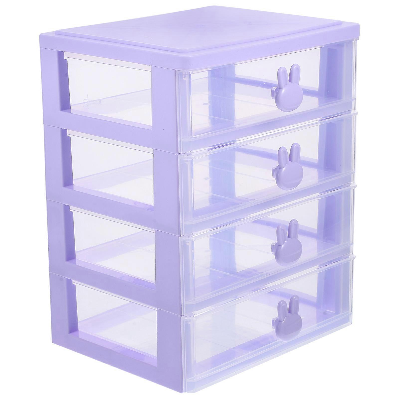 Transparent Storage Unit Cubes Storage Bins Desktop Organization Files 8.3×6.5×5.2in Storage 1Pack