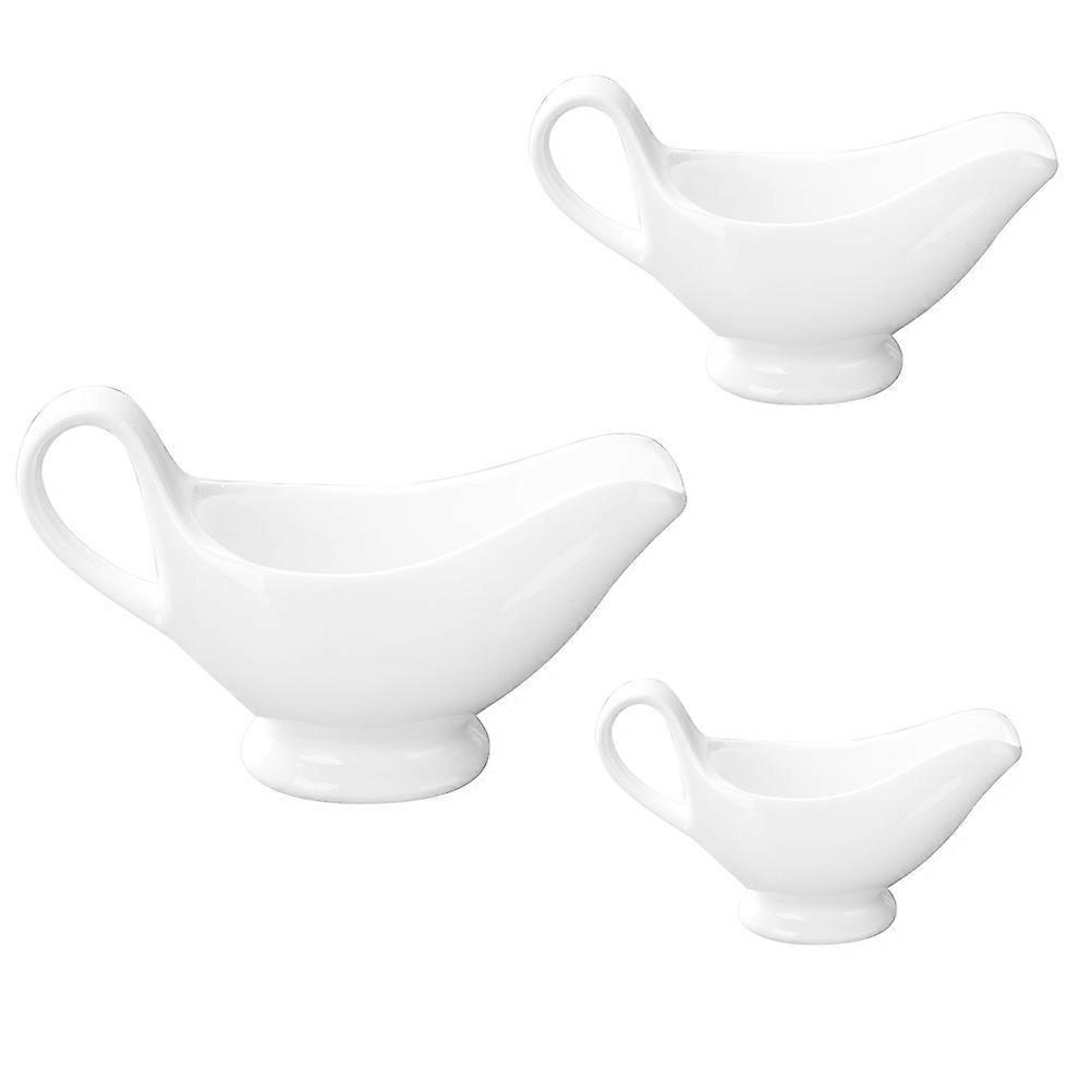 Multipurpose Ceramic Dish Spices Dip Container Bowl For Shops 3Pcs