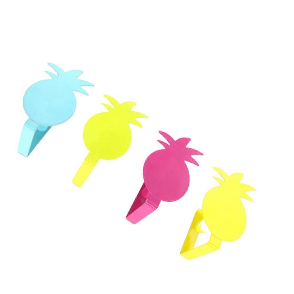 Pineapple Shaped Tablecloth Clips Metal For Home Use Parties And Restaurants 4Pcs
