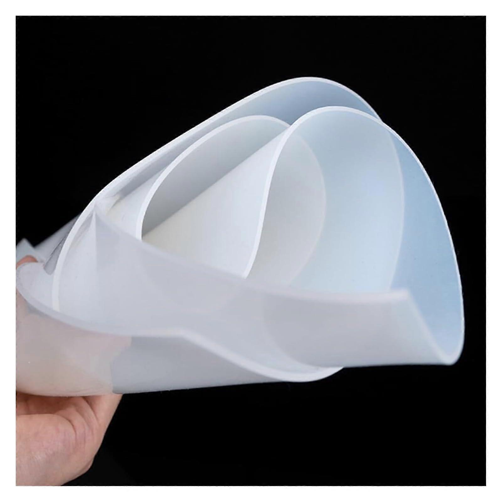 Neoprene Rubber Sheet, 40 x 40 Inches, White Silicone Seal, Thickness 3 mm