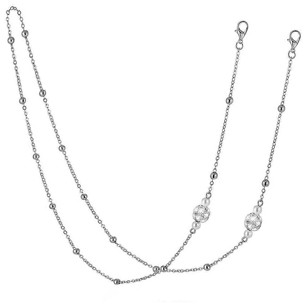 Glasses Chain Necklace For Women Daily Use With Anti-Lost Function Silver 1Pc