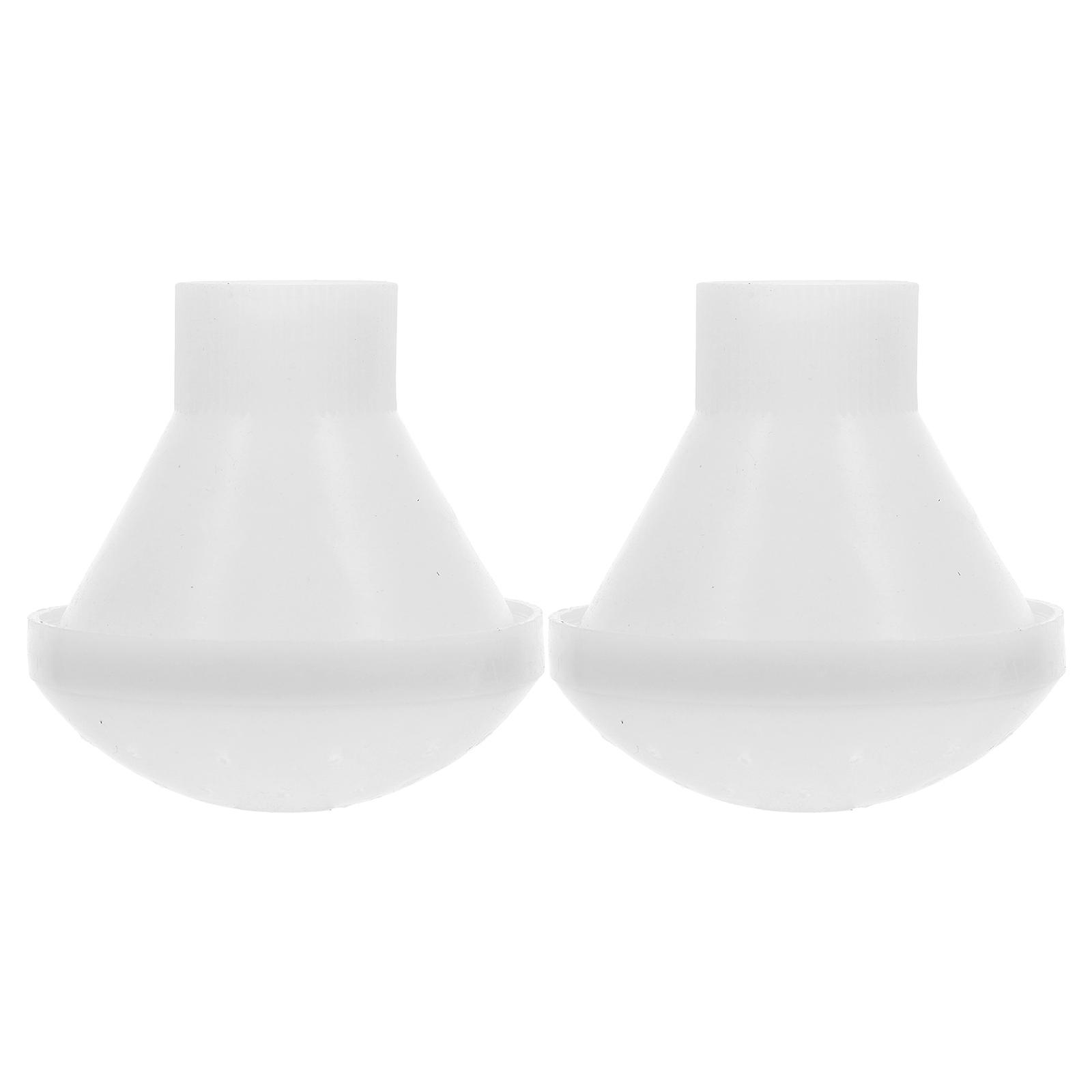 White Plastic Watering Can Sprinkler Head for Garden Use 2pcs Compatible with Various Sizes