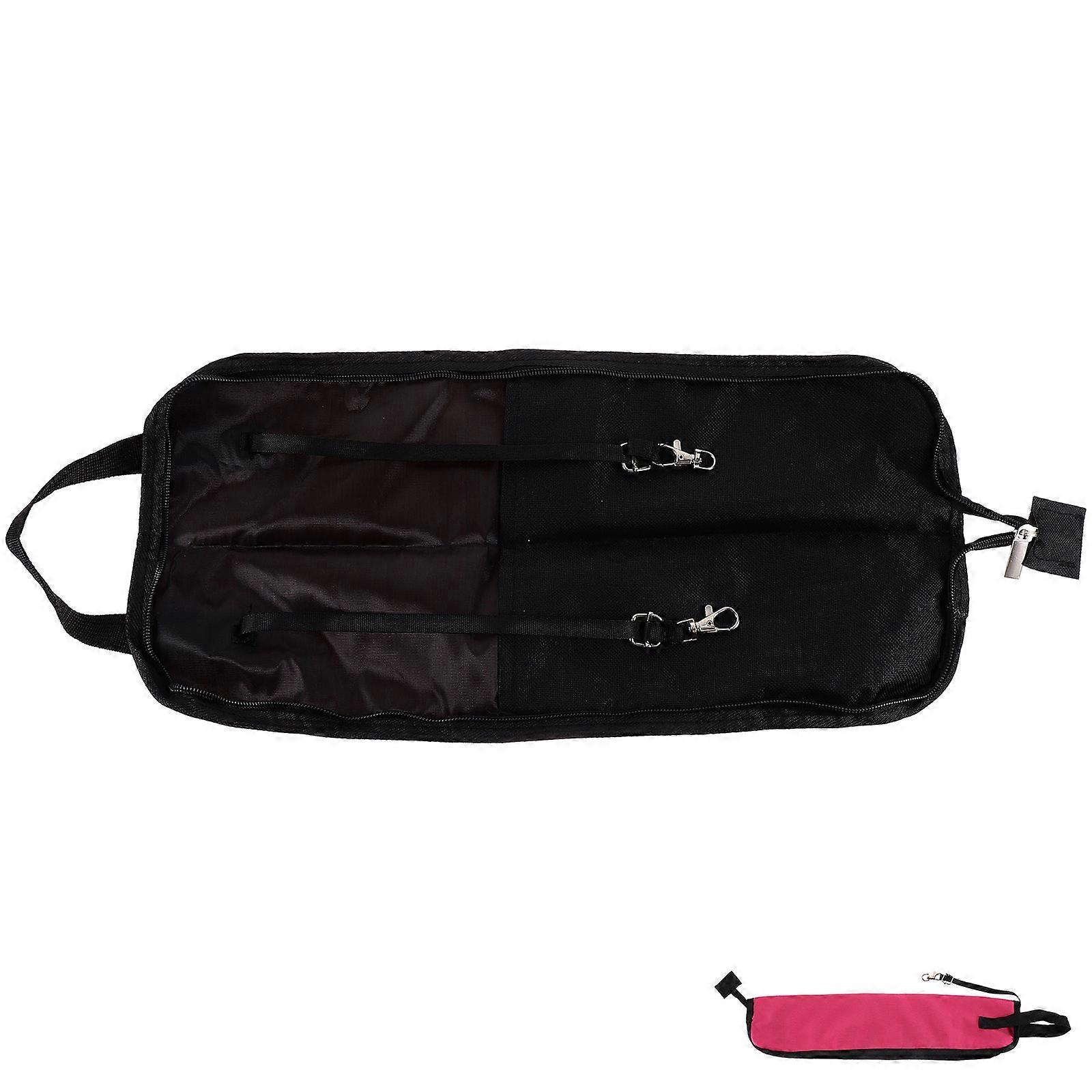 Drum Stick Carrier Drum Stick Storage Bag Rosy Rectangular Portable Design For Indoor Use 1Pack