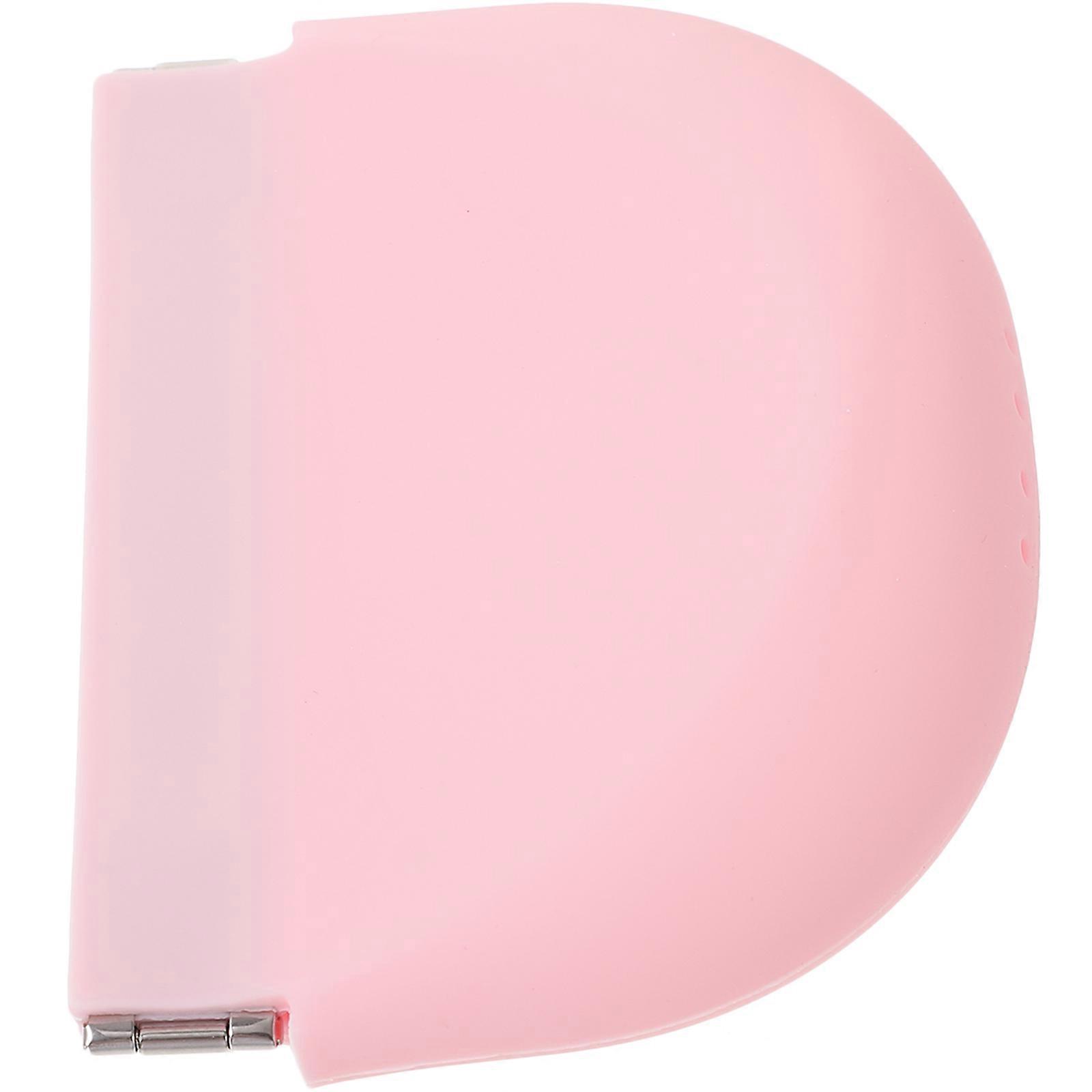 Compact Tooth Container Denture Storage Oral Appliance Container For People Wearing Dentures or Retainers 9.5x7.5x3cm Pink 1Pack
