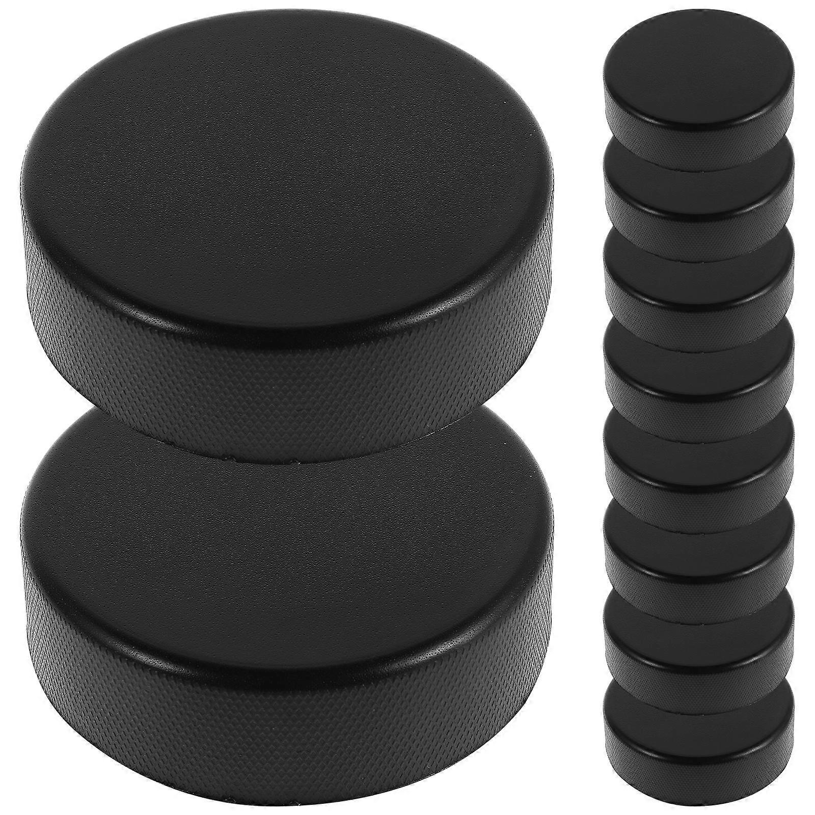 Hockey Training Pucks for Beginners and Professionals Ideal for Ice Hockey and Table Hockey Games Lightweight Black 7.00X7.00X2.50CM 20Pcs