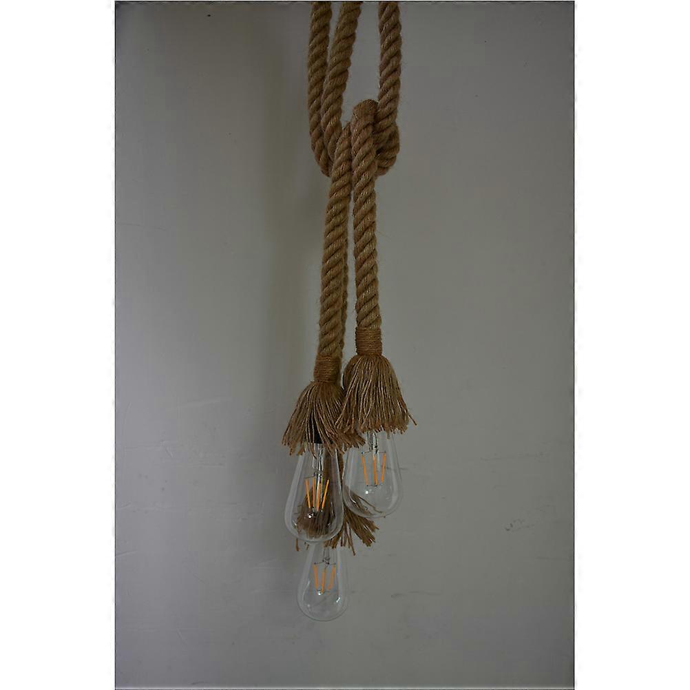 1M Three Head Hanging Lamp For Rustic Bedroom Lighting 1Pack