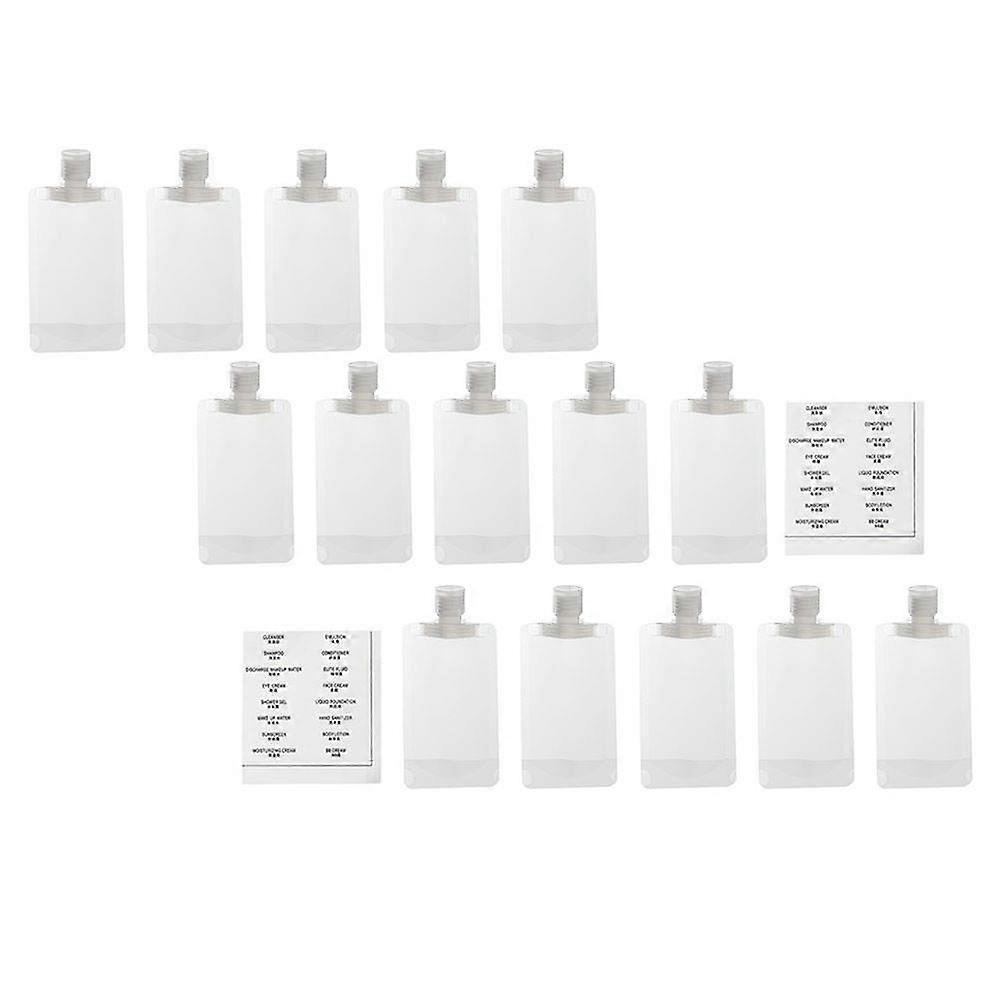 Transparent PET Lotion Bags for Travel with Wide Storage Range and Easy Open Design 1 Set