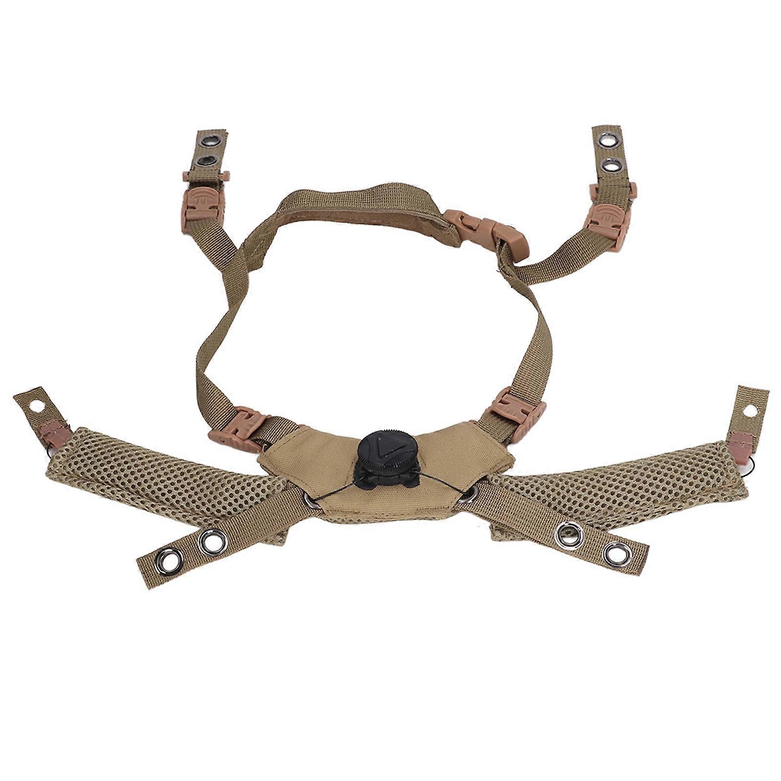 Adjustable Dial Suspension System Chin Strap Helmet Accessories for Fast for MICH for Wendy Helmet Mud Color 