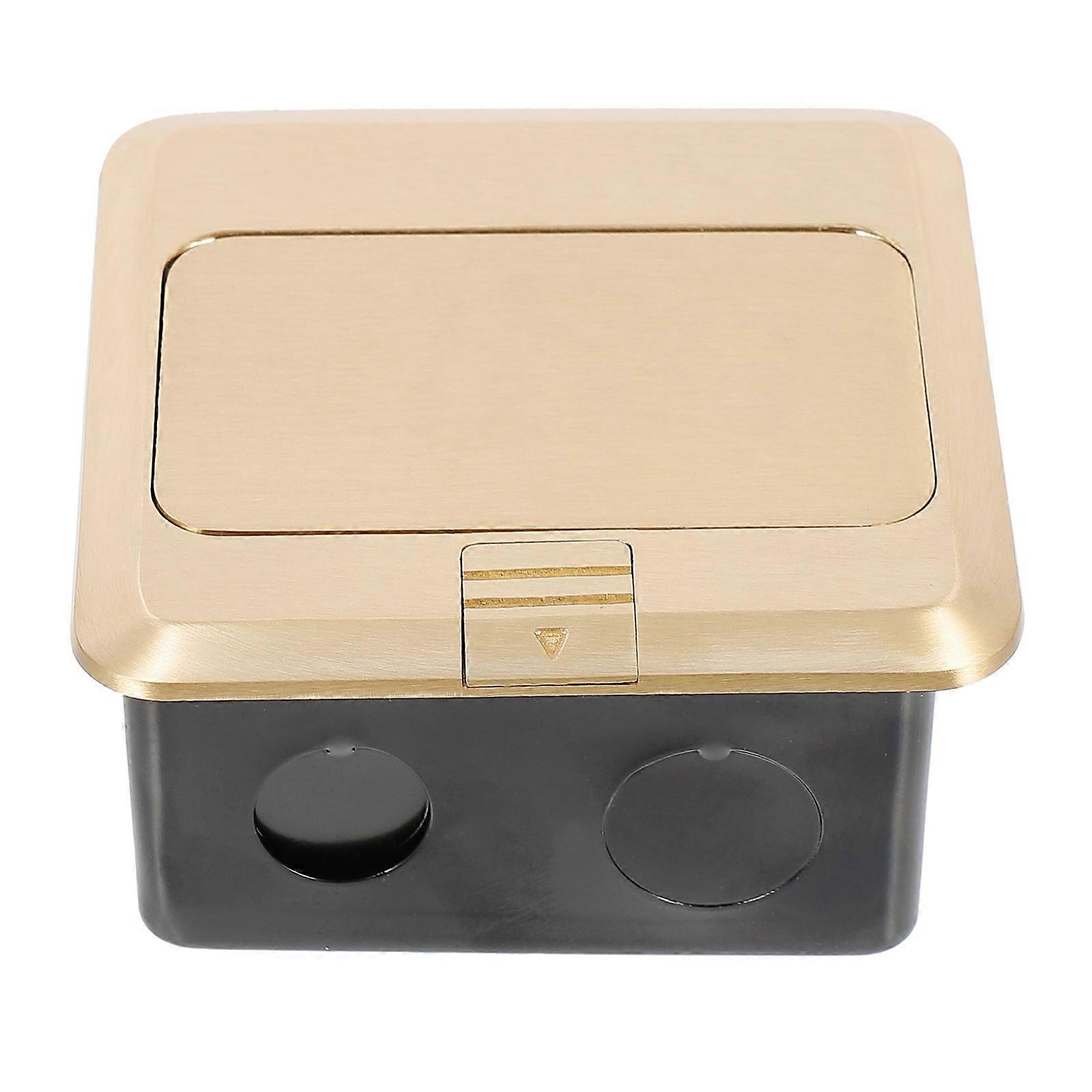Network Cable Wire Outlet Pop-Up Electrical Outlet Designed For Home Use With Environmental-Friendly Material In Golden Color 1 Set