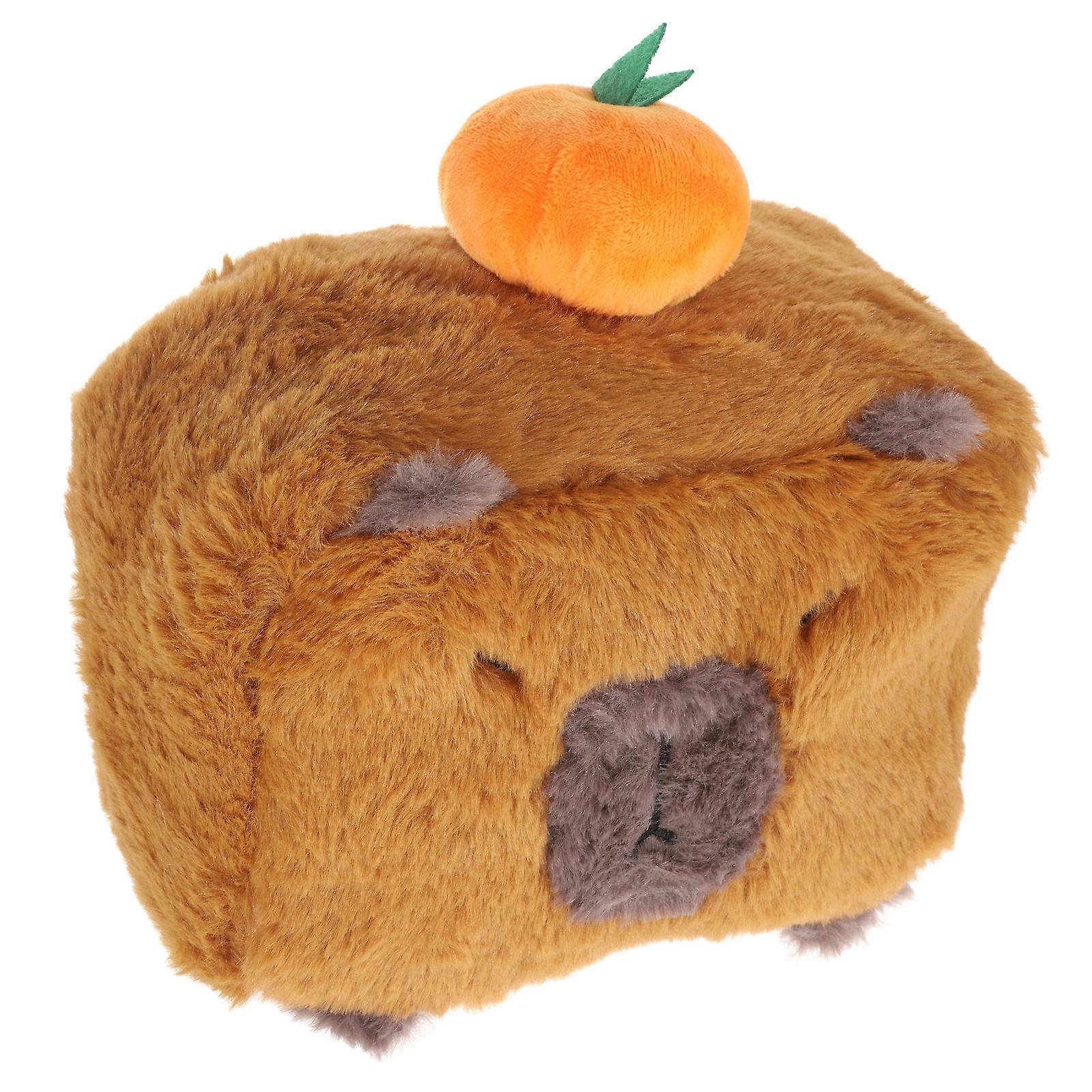 Cute Animal Plush tissue Box Cover for Home Soft and Comfortable with Large Capacity Multifunctional Decorative Organizer