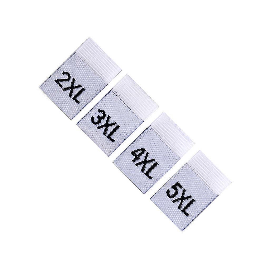 Folded Cloth Size Labels for Inventory Management Made for General Use 400Pcs in White Color