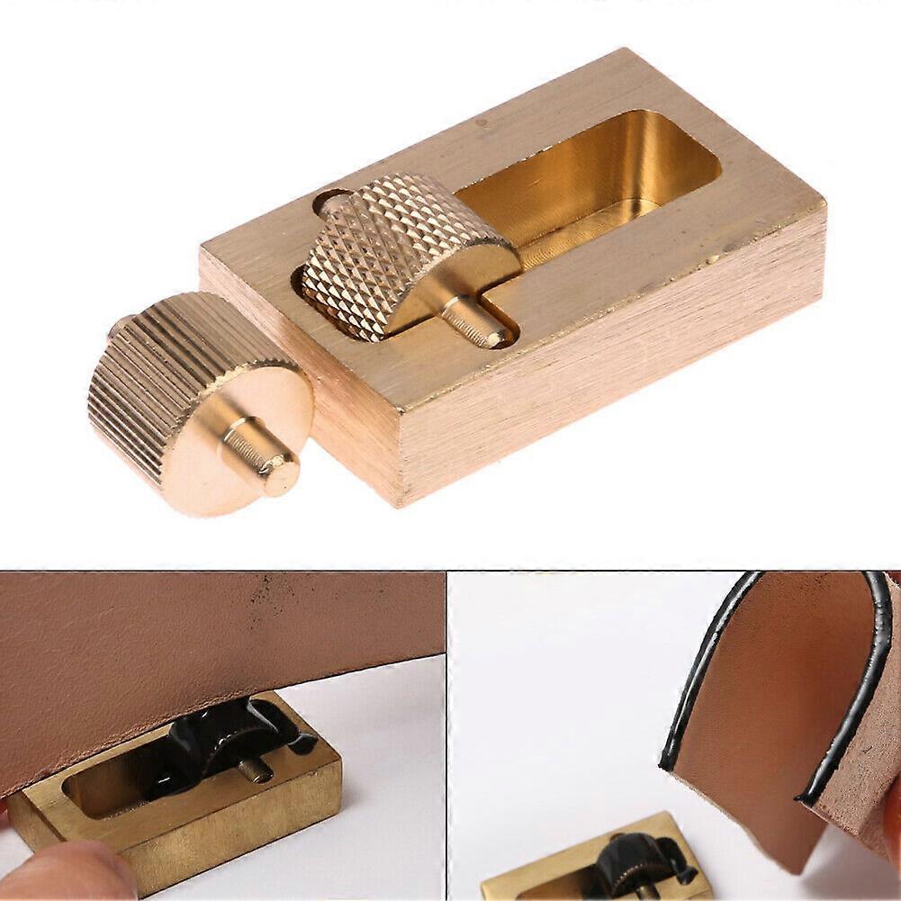 1PC Leather Edge Oil Painting Box Pure Copper Leather Embossing Hammer Tools Edge Dye Oil Sewing DIY Sewing Hand Tool Kit