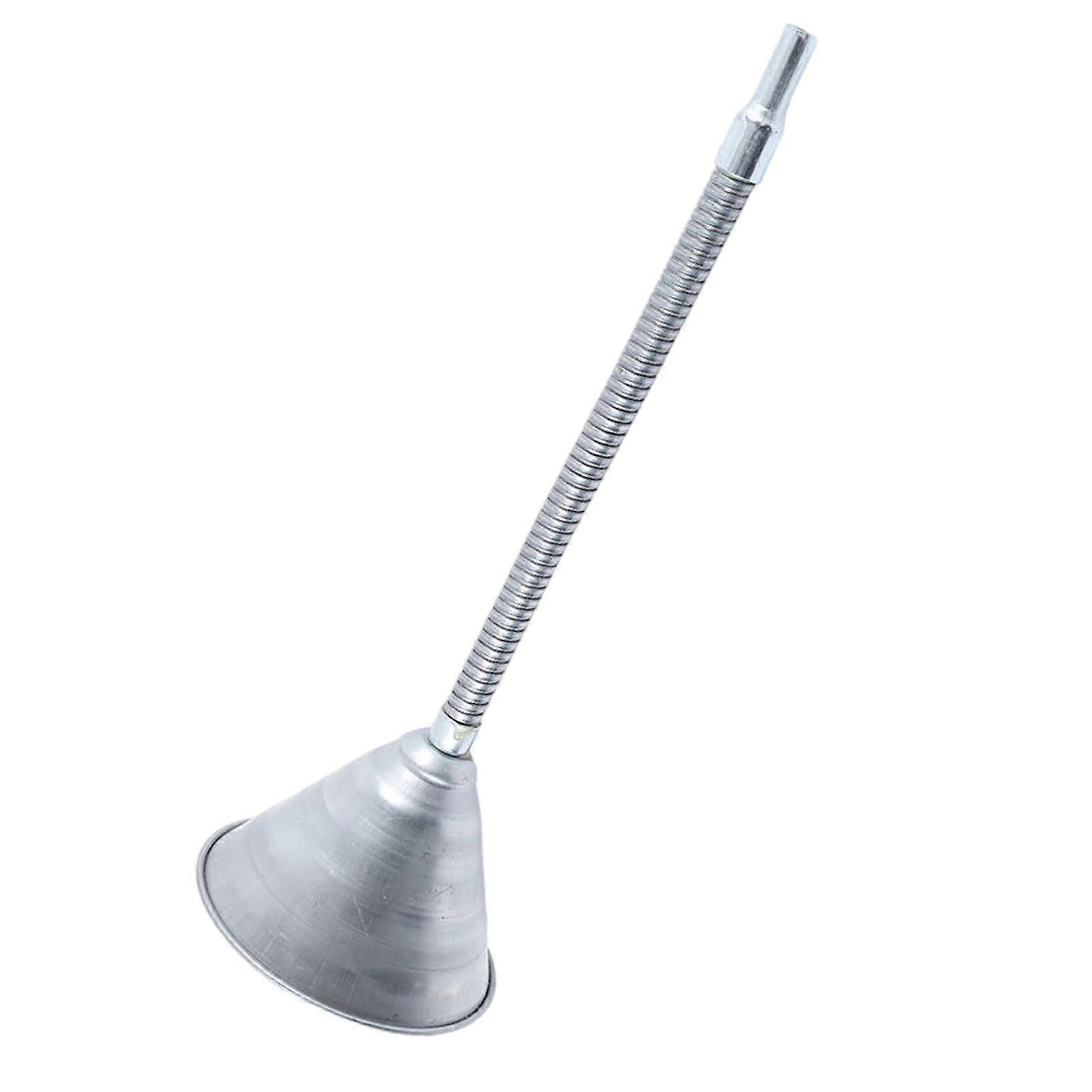 Multifunctional funnel with nonremovable filter automotive tank tool 42 cm for easy liquid transfer in tight spaces