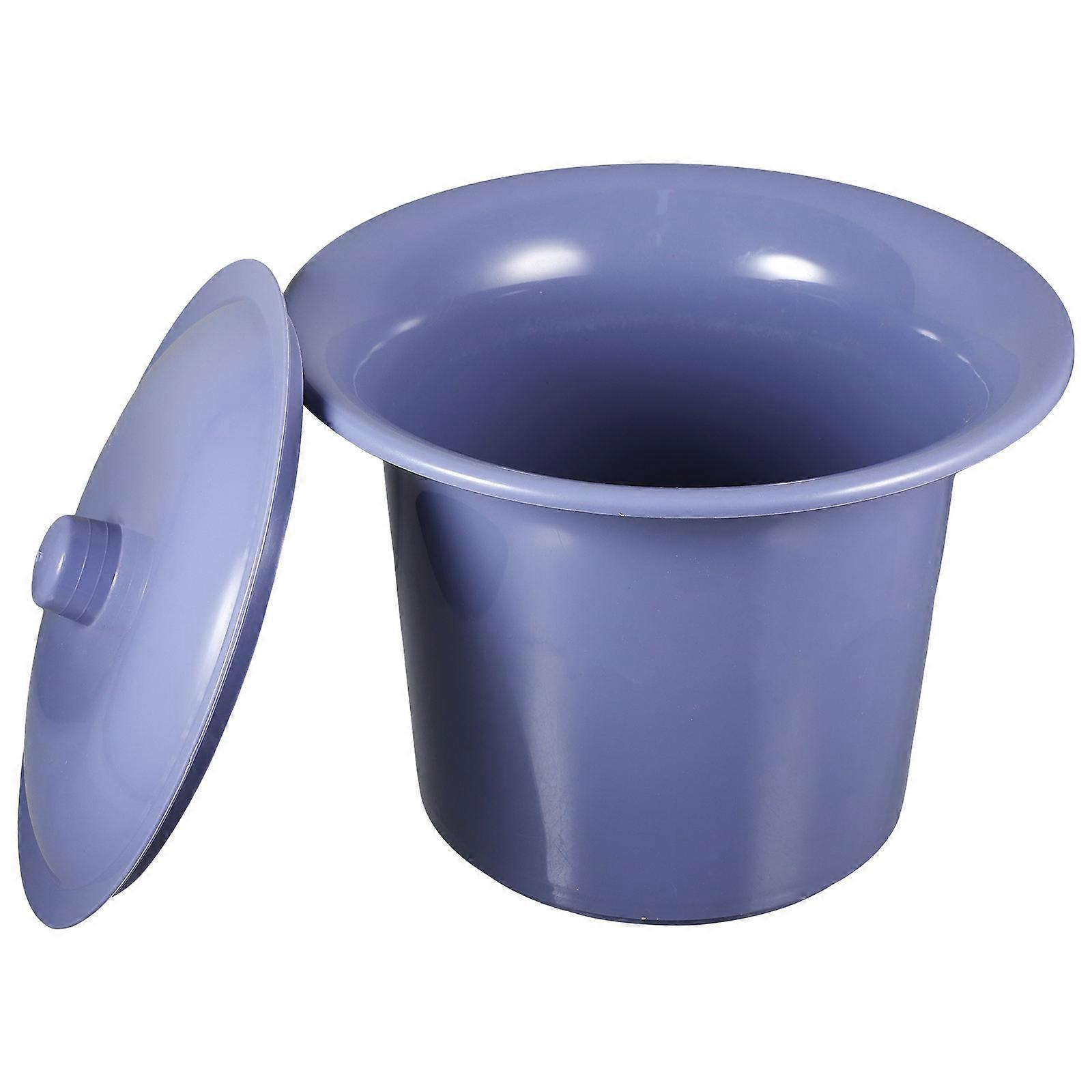 Chamber Pot For Kids Plastic Urinal Pee Pot With Natural Concave Surface Designed For Home Hospital Use 23X23Cm 1Pcs