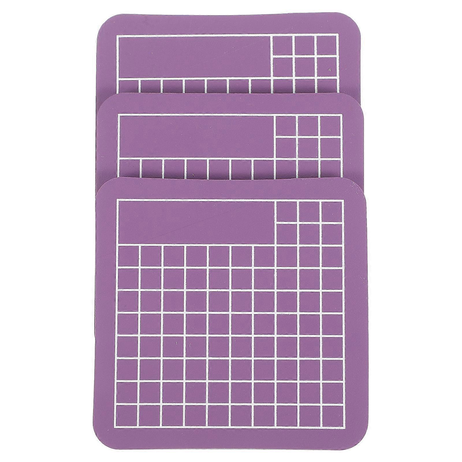 3Pcs Engraving Mats for Craft Projects Featuring Non-Skid Design and 0.5cm Thickness Ideal for Professionals and Amateurs in Purple
