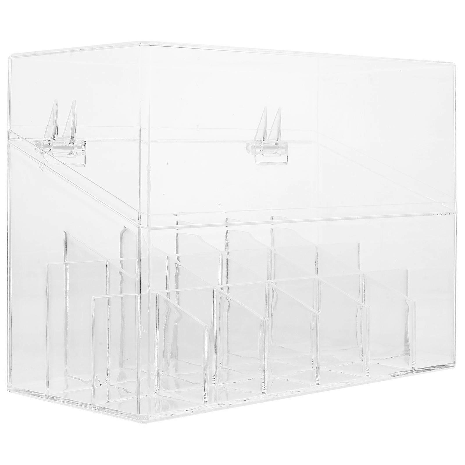 Lipstick Organizer with Lid Lip Gloss Holder Makeup Storage Box