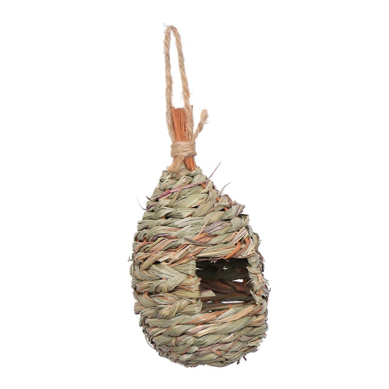 Natural Woven Hanging Birdhouse Nest for Garden, Durable for Entry Hole , Handcrafted from Natural Materials
