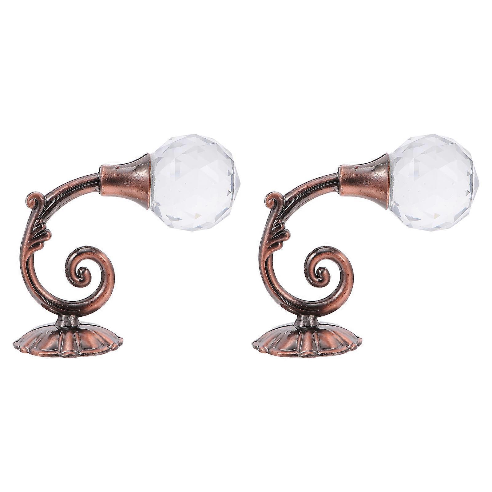 Multi-functional Tiebacks Decorative Curtain Hooks For Hanging Towels Keys 2.6X2.6X1.6in 1 Pair