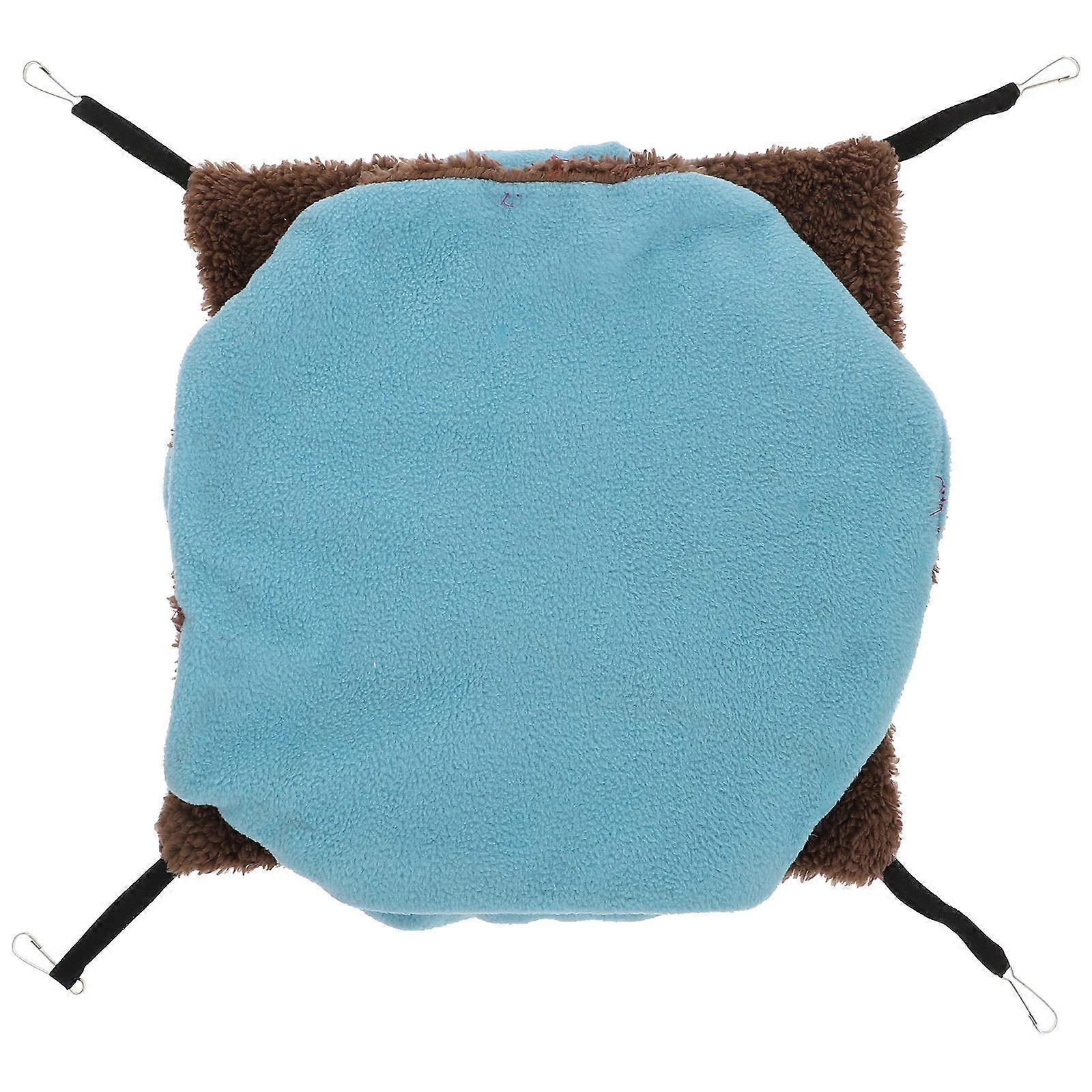 Three Layer Plush Pet Hammock Bed – Soft Hanging Nest for Hamsters, Guinea Pigs, Ferrets, Rats, and Sugar Gliders – Cozy Lint Free Lying Cushion for