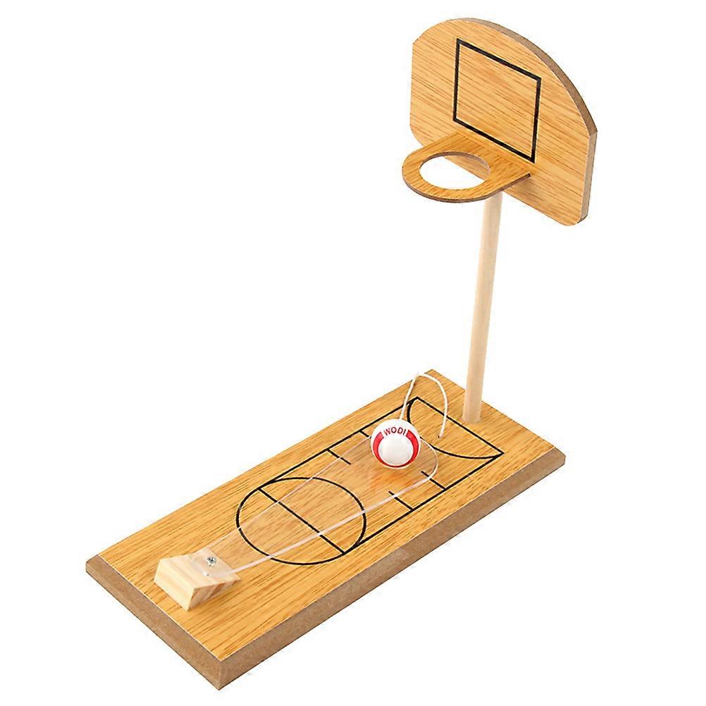 Interactive Basketball Game Desktop Props For Children With Light Brown Color Improving Dexterity In Family Time 1 Set