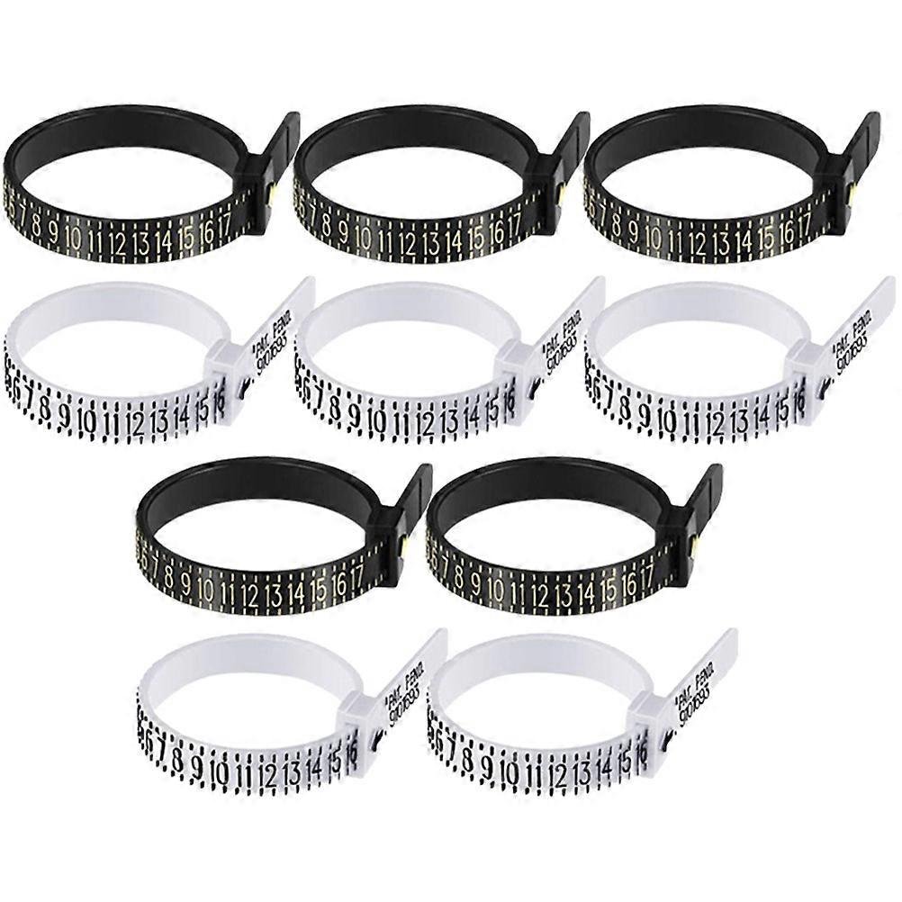 Finger Sizer Measuring Tool 10Pcs Ideal For Party Gifts Assorted Color And Suitable For Finger Size Measurement